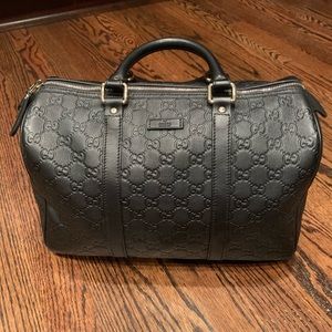 Black Gucci Boston guccissima authentic bag